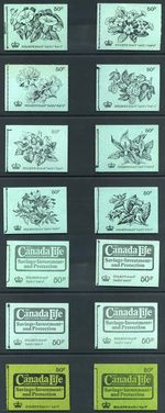 1971-74 QEII Decimal 50p Stitched Booklets DT1-14