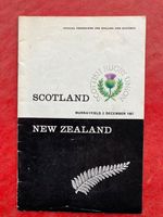 Scotland v New Zealand 2nd December 1967 rugby programme