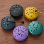 Rain Drum for Outside Garden, Steel Tongue Drum Rain Chime Inches 6 Note Drum