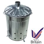 Large 90L Garden Incinerator Burning Fire Bin Rubbish Paper Leaves Branch Burner