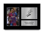 Pierre-Emerick Aubameyang Barcelona Printed Autographed Picture for Football Fan