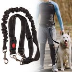 Hands Free Dog Lead - Waist Belt Bungee Dog Lead for Running Walking Jogging