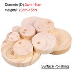 Wood Round Sheet Cylindrical Wooden Block Large-Diameter Log Rod Statue Base