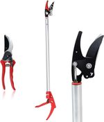 Byhagern 75CM Long Reach Tree Pruner Cut & Hold Rotating Head Garden Shears#0500
