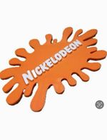 Nickelodeon Kid’s TVOrange Splat Logo Wall Plaque Display Sign 20cm x 14cm