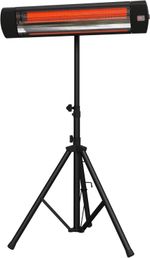 GARVEE Triangular Vertical Infrared Patio Heater with Tripod & Remote 2000W, NEW