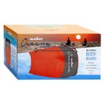 Inflatable Red Single Bodyboard For One Person - Oceana
