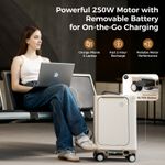 Electric Scooter Luggage, Smart Rideable Suitcase for Adults, Lightweight Travel