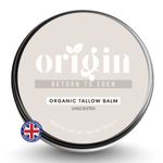 Unscented Tallow Balm 100g | Organic Grass-Fed British Beef Tallow | Handcrafted