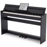 ♬Mustar Upright Digital Piano 88 Semi Weighted Keys Electronic Keyboard 3 Pedals