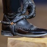 LeMieux Spur Straps Wipe Clean Rubber Non-Slip Boot Protection Black/Brown 16/18