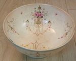 Lovely Antique Crown Devon Fieldings Footed Serving Bowl Spring Pattern 8"