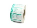 1000 x Passed PAT Test Labels, 50mm x 25mm. Produced on Gloss white PP. 