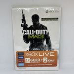 XBOX360 Call of Duty MW3 Xbox Live 2 Day Gold Pass Card 2011