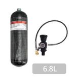6.8L Carbon Fiber Cylinder Air Tank HPA Fill Station Scuba Diving 4500PSI 300BAR