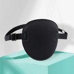 Kids/Adult Medical Concave Eye Patch Foam Groove Washable Eyeshades Adjust Strap