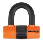 Oxford HD Max High Security Motorbike Motorcycle Disc Lock Padlock LK312 Orange