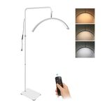 36W Half Moon Floor Light, Adjustable LED Beauty Lamp for Salon Use UK