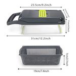 Vegetable Chopper Salad Fruit Peeler Slicer 15 In 1 Dicer Kitchen Cutter Tool