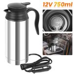 750ML Portable Car Kettle Travel Kettle Water Heater for Caravan RV Camping 12V