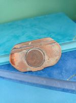 Snuff Box with William IV Coin Lid c1830 Metallic Box