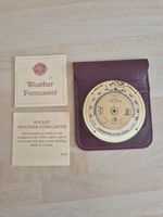 working pocket weather forcaster, Past times, barometer, instructions and case