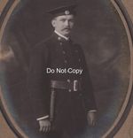 Antique Edwardian Fireman Fire Brigade Mounted Photo Speight Nuneaton Studio