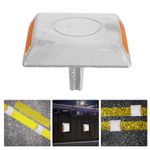 Durable Yellow Aluminum Road Reflector Marker for Driveway and Outdoor Roads