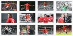 MANCHESTER UNITED JobLot Bulk Set Autograph Signed PHOTO Prints Fan Gift Soccer 