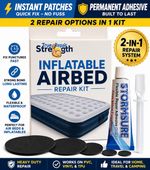 Inflatable mattress repair kit airbed repair patch glue PVC vinyl suede strong