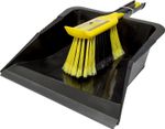 Charles Bentley Bulldozer Heavy Duty Tough Strong Stiff PVC Dustpan & Brush Set