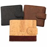 Mens Cork Bifold Wallet Vegan RFID Blocking | 3rd & 5th Anniversary Gift