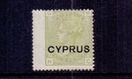 CYPRUS 1880 4d SAGE-GREEN SG4 WING-MARGIN MH CAT £150