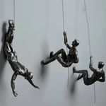 European Style Climbing Man Wall Sculptures  Home Decor
