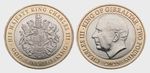 2023 Gibraltar King Charles III Crest Circulation £2 from Sealed Bag