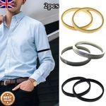 1 Pcs Sprung Metal Shirt Sleeve Holders Arm Bands Garters Elasticated Formal