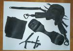 Saddle, Blanket, Saddle Bags And Bridle For 1970s Lone Ranger Toy Horse Silver