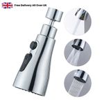 Water Kitchen Tap Head Saving Faucet Extender Sink Spray Aerator 360° Swivel