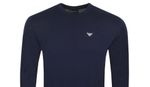 Emporio Armani  Embroidered Eagle Logo Slim Fit Jumper