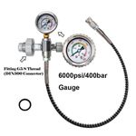 Refill Charging Adapter Diving Tank G5/8" DIN 232/300 Scuba Air Filling Station