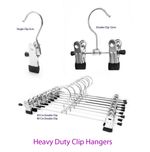 Metal Quality Non-Slip Metal Clip Hanger Skirt Trousers Clothes Garments