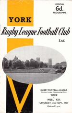 York v Hull Kingston Rovers 1967/8 (23 Sep)