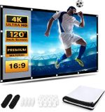 120 Inch Projector Screen 16:9 Home Cinema Indoor or Outdoor Projector Screen