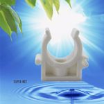 10 X PPR Pipe Clips for 16/20/25/32mm Tube Plumbing Plumber Clamp Plastic White