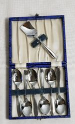 Beautiful Sheffield Chrome Plated Tea Spoon Set (BOXED)