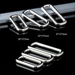 Metal Square Bag Strap Buckle Rectangle Rings Leather Craft Bag Belt DIY