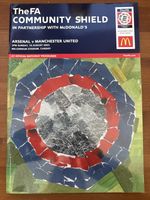 2003 Community Shield Programme Arsenal v Manchester United 10/8/2003 Cardiff