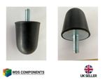 M10 Cone rubber bump stop male thread 50 x 35 x 64