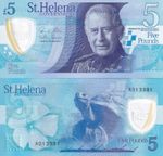 St. Helena 5 Pounds 2026 Polymer P 14 New King Charles III UNC
