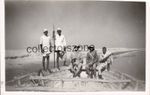 WW2 India British & Indian Soldiers river Barge  Original photo 3.25x2.25 Inch